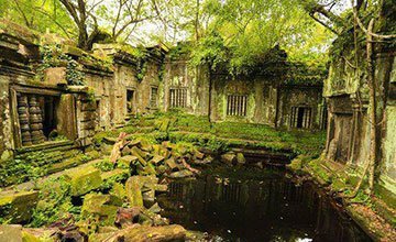 Waterfalll and Beng Mealea